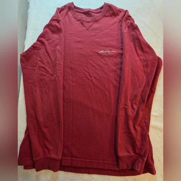 Eddie Bauer Maroon Crewneck Sweatshirt - Picture 5 of 10